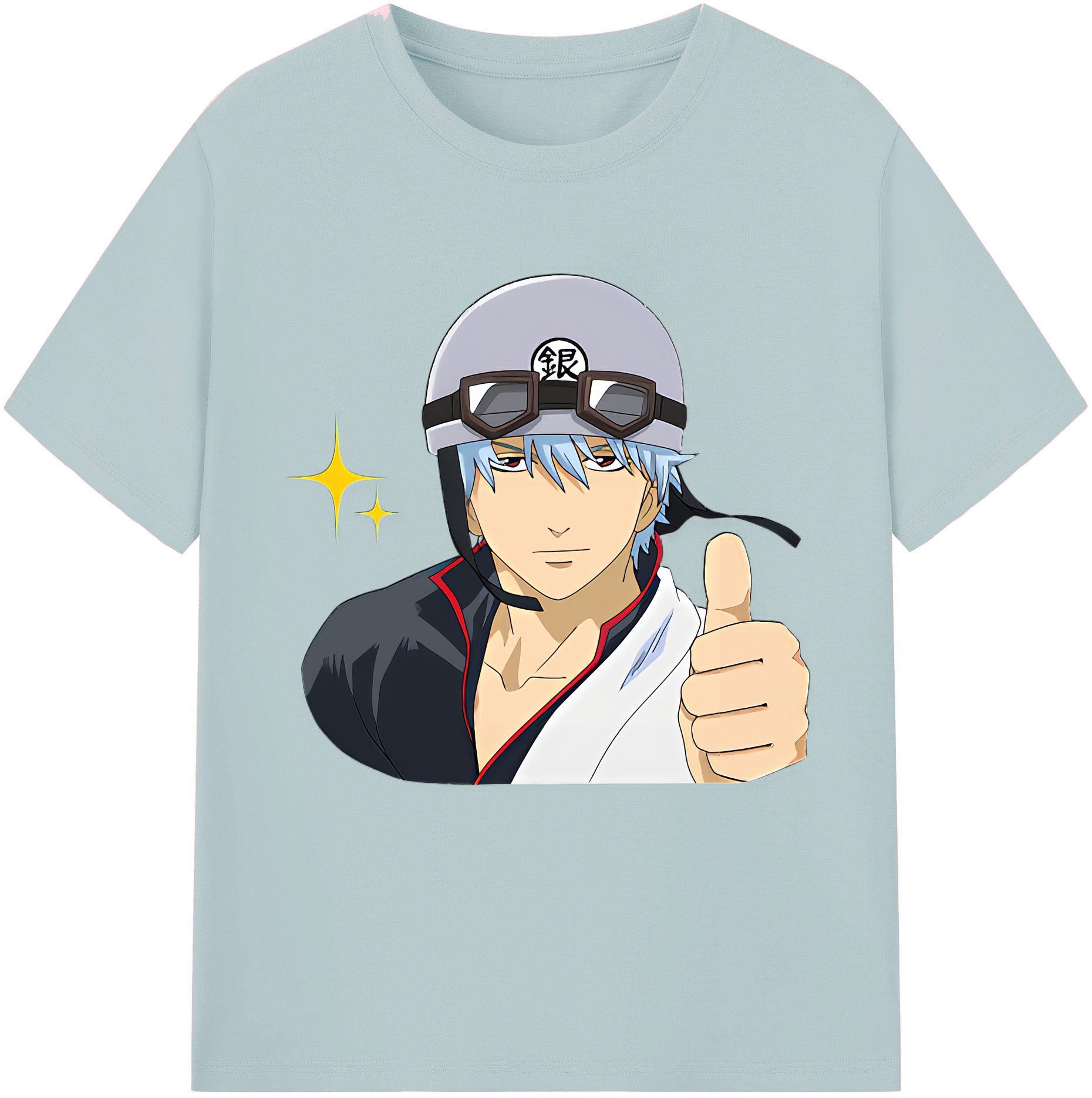 （画像用） ぎんたま 坂田銀時（さかたぎんとき） 神楽 志村新八（しむら しんぱち） GINTAMA Sakata Gintoki Kagura Shimura Shinpachi 綿100％半袖Tシャツ（フロントプリント）